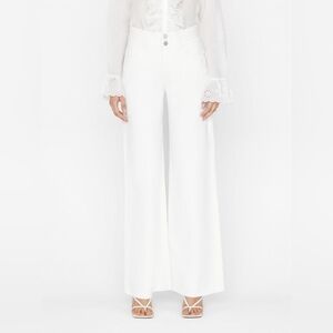 Frame - Triple Binding Wide Leg in Blanc